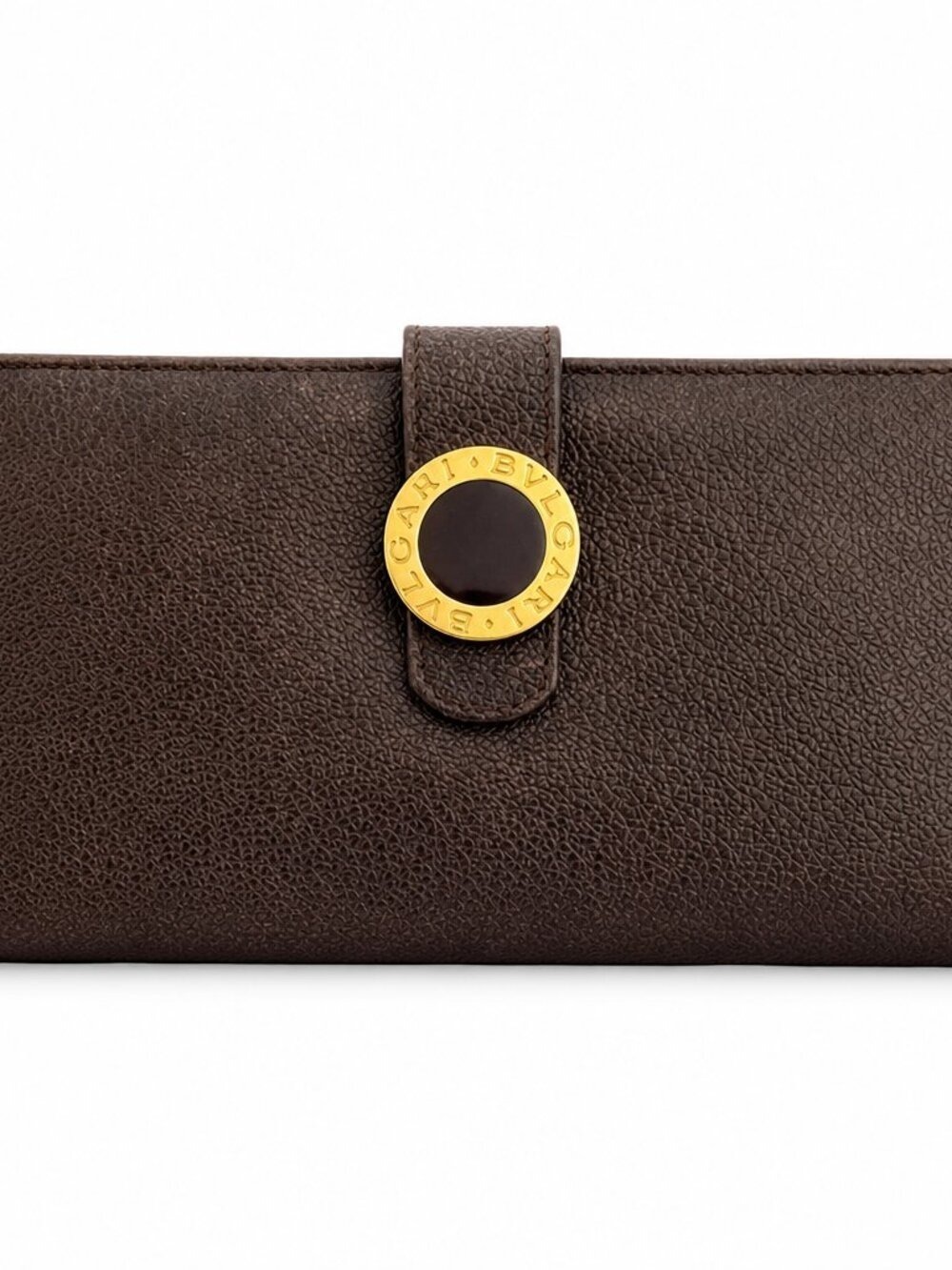 Bvlgari Brown Leather Bifold Wallet Made in Italy